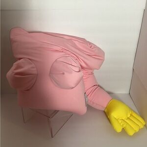 Pink and Yellow Plush Pillow